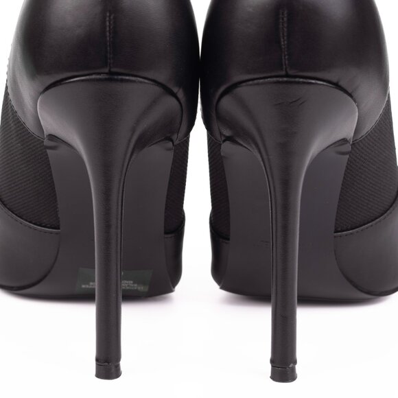 NWOT Nine West Black Leather Stiletto Pointed Toe Booties | Size 8M - Picture 12 of 14